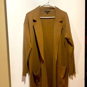 J crew long cardigan with two side pockets